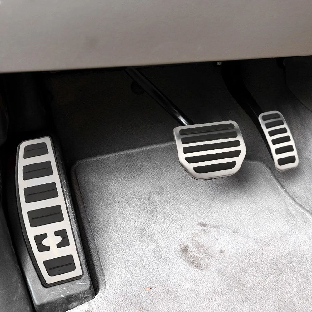 Cubierta de pedales para Land Rover Range Rover Sport Discovery 3 4 Lr3 Lr4 AT, Almohadilla de Pedal de reposapiés de freno de Gas, accesorios interiores