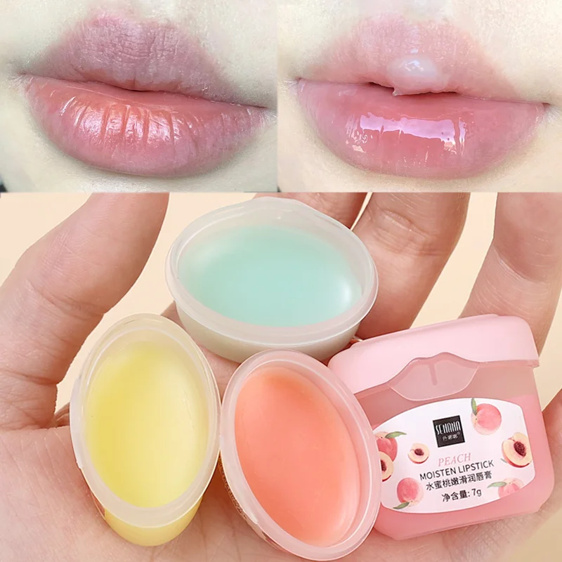 Honey Aloe Lip Balm Jelly Moisturizing Anti-Cracking Exfoliating Lip Cream Repairing Remove Dark Dead Skin Lips Care Cosmetic