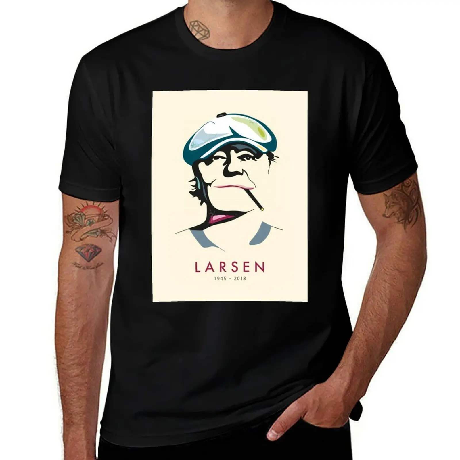 

Kim Larsen 1945 - 2018 Tribute T-Shirt man t shirts graphic t shirt for man 100 percent cotton
