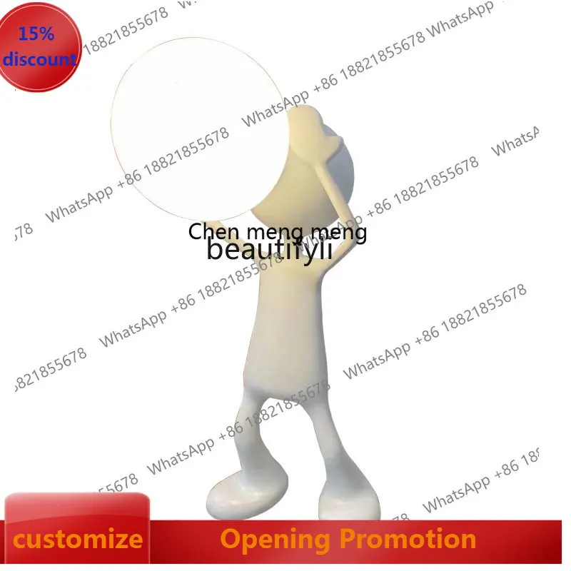 

S7486 ss Entrance Door Lobby Decoration European Art Abstract Living Room TV Cabinet Large Floor Humanoid Ornaments