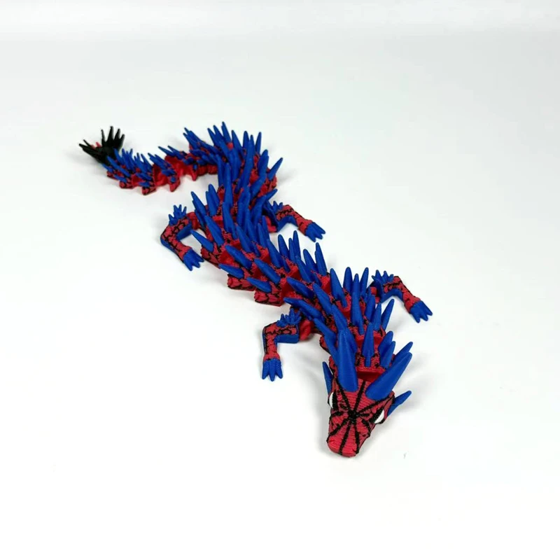 Neue 3D Gedruckt Drachen Modell Multi-gelenk Bewegliche Simulierte Drachen Miniatur Statue Home Office Tiere Ornamente Kinder Geschenk