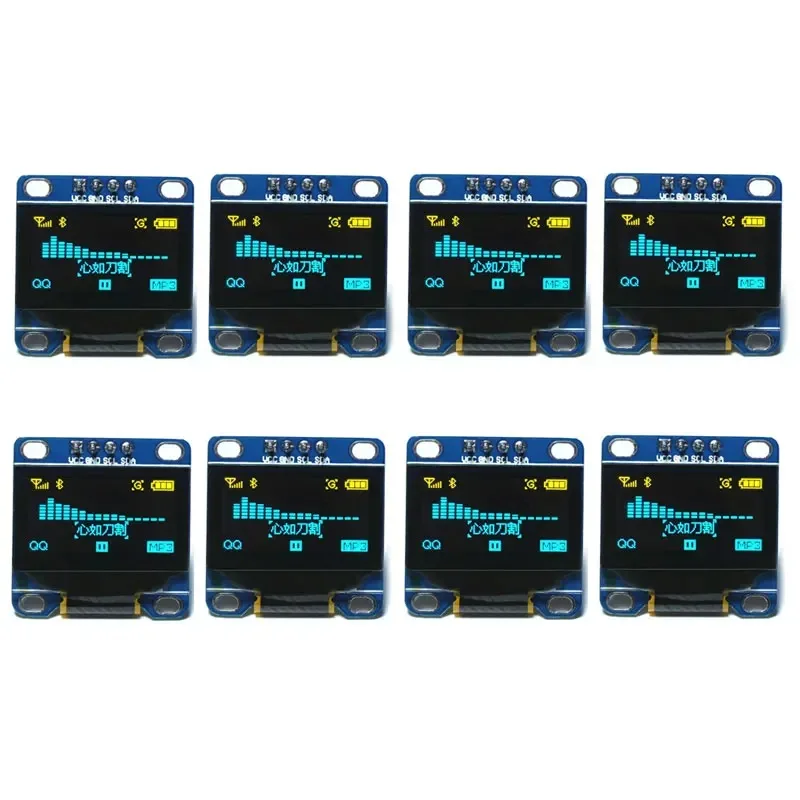 

1/2/4/8 PCS 0.96" OLED Display 128x64 I2C SSD1306 Blue/Yellow LCD Display Module for Arduino Raspberry Pi ESP32 DIY Electronics
