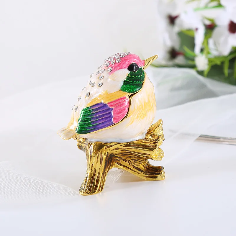 Export exquisite home decor ornaments for foreign trade, enamel colored alloy birthday gifts