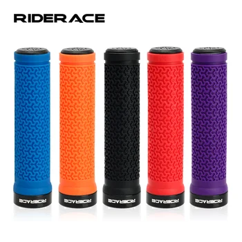 자전거 핸들 바 커버, 매우 부드러운 질감, 단면 잠금 MTB 자전거 그립, 미끄럼 방지, 내구성, 충격 방지 고무, 사이클링 부품 