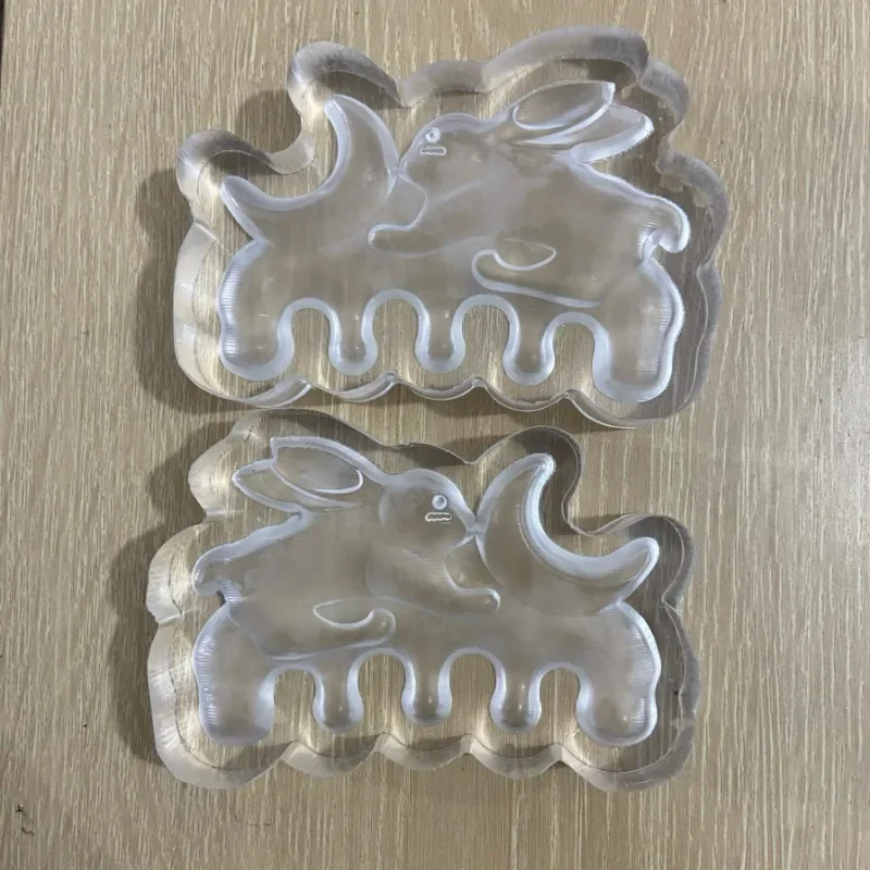 Hexiang comb mold, double-sided rabbit, massage comb, clay DIY hand tools