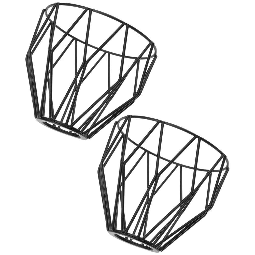 2 шт. абажур клетка для лампочки подвесные абажуры замена из кованого железа