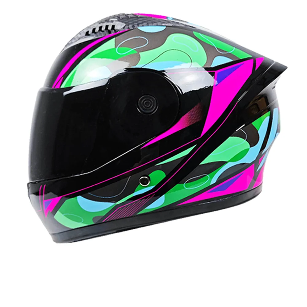 Mute Multicolor Offroad Helmet Motorcycle Helmet Electric Bike Riding Helmet Bicycle Helmet Full Helmet Cool Handsome Breathable