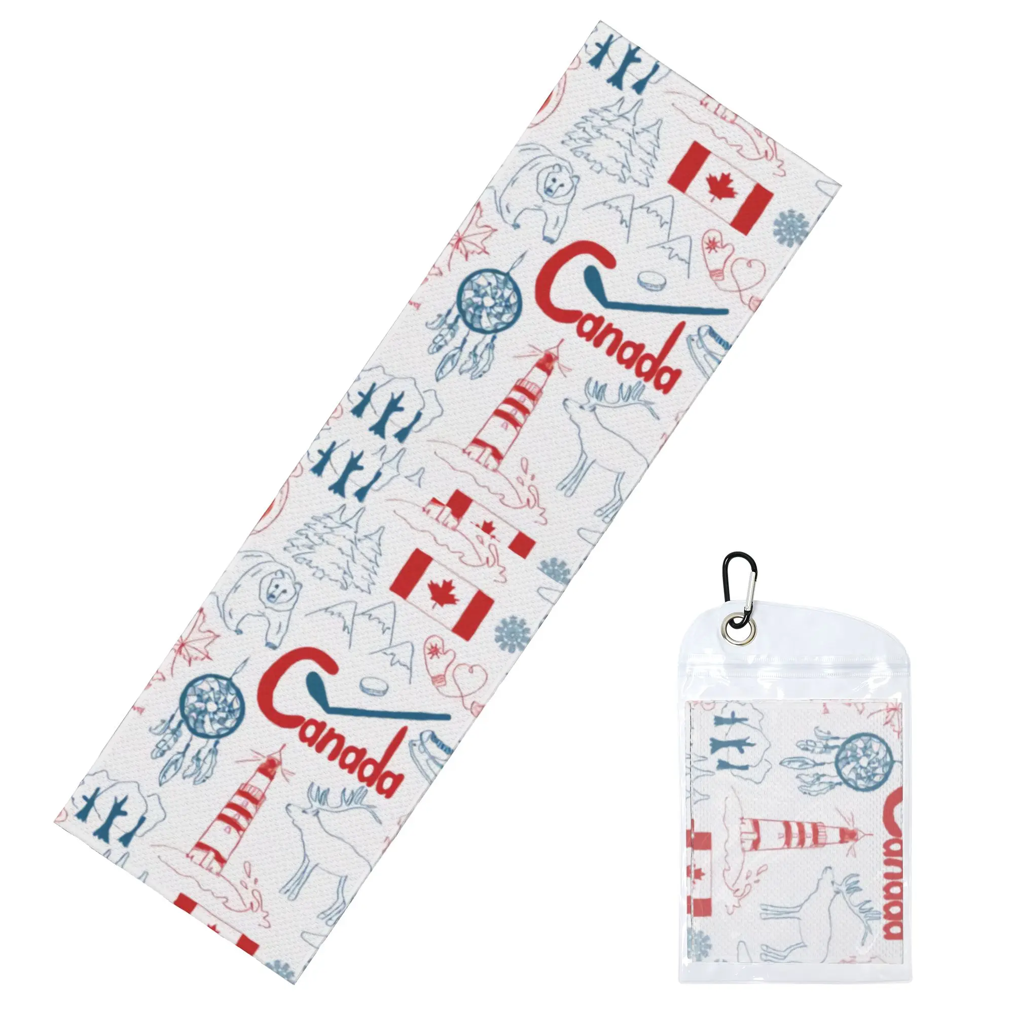Canada Flag Towel Quick Drying Maple Leaf Super Soft  Running Towels