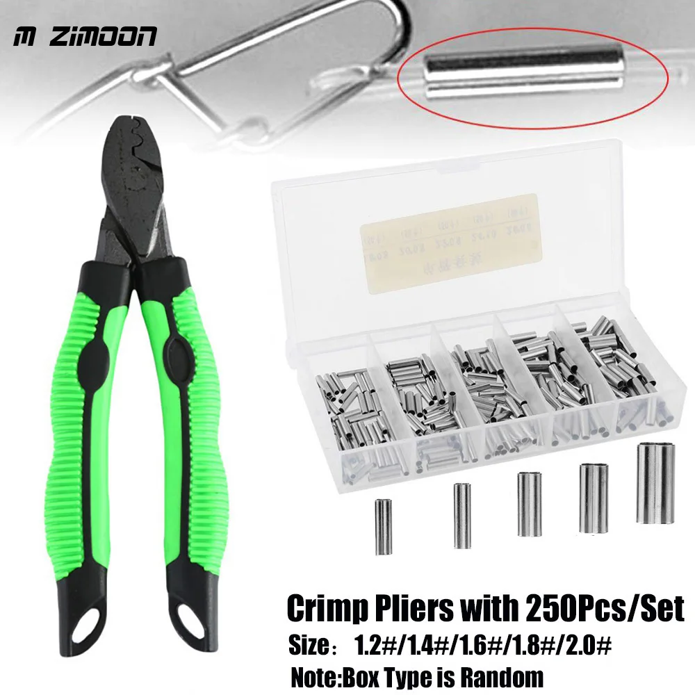 Angeln Crimpen Zangen Crimp Ärmeln Einzel/Doppel Kupfer Rohr Angeln Draht Rohr Crimp Stecker Cut Angeln Linie Anzugehen Werkzeuge