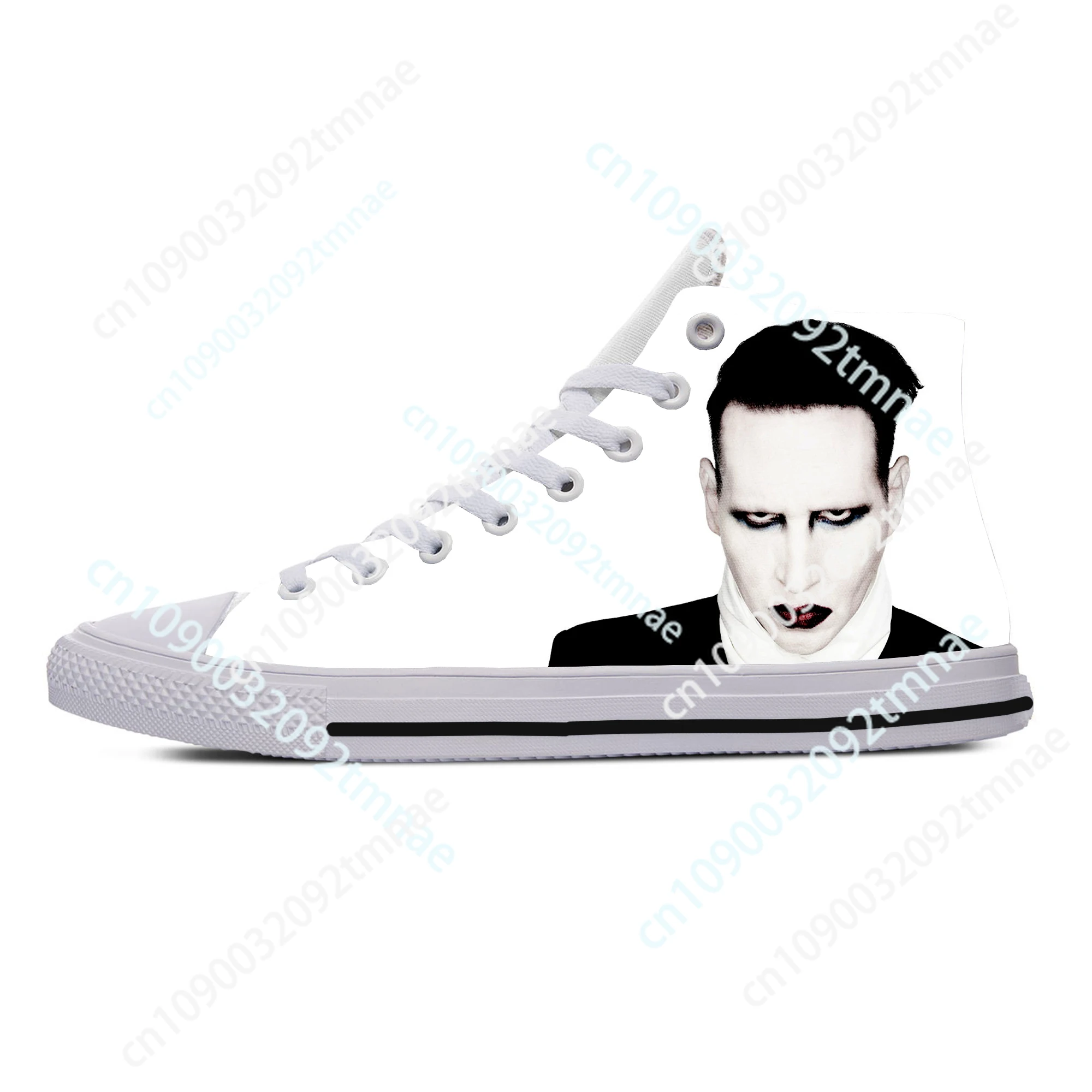 

Hot Fashion 3D Marilyn Manson High Sneakers Men Women High Quality Casual Shoes Summer Woman Man Custom Board Shoes