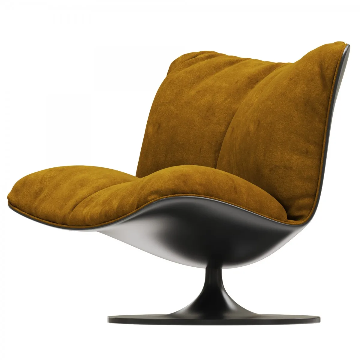 

Italian Modern Duck Chair Swivel Chair Light Luxury Simple Single Chair Simple Glass Steel For Living Room Bedroom Villa