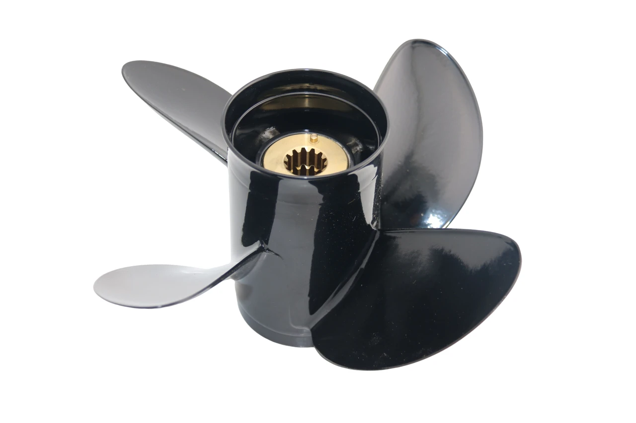 BoatMan 4 blades Pitch 11-15 Pressed-In Hub Propeller for Mercury Outboard Motor 25HP 45HP 48HP 50HP 40HP 55HP 70HP 13 Splines