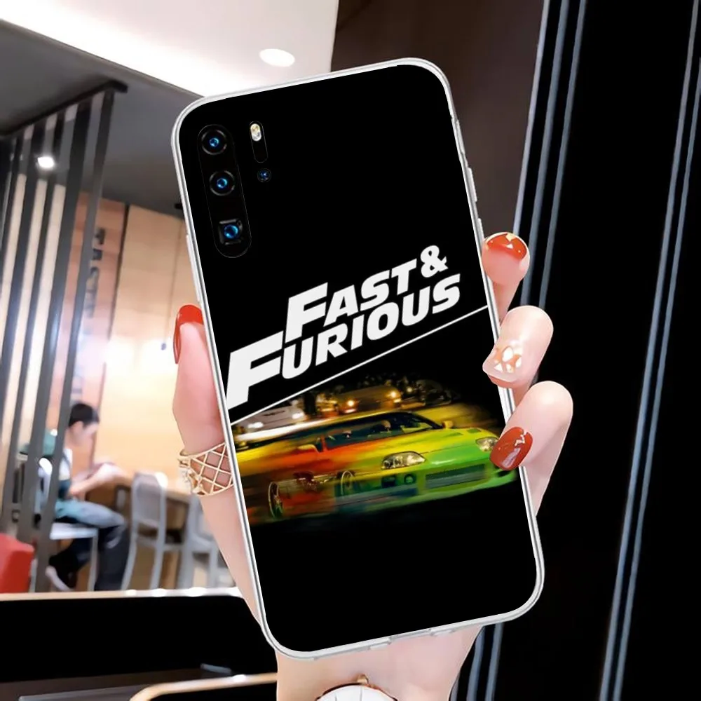 Fast Furious Mobile Cell Phone Case for Huawei P50 P40 P30 Pro Mate 40 30 Pro Nova 8 8i Y7P Honor Clear Phone Cover Funda