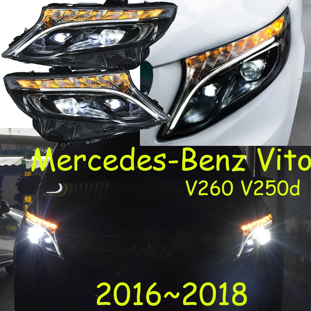 LED,2016~2018,Car Styling,Vito Headlight,car accessories,Vito head lamp,motorcycle,190E,200T,280TE,Vito fog light,helmet,B180,