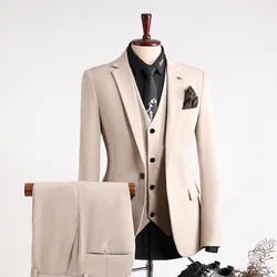 New spring suits for men Korean style slim fit fashionable wedding dress groomsmen suits business professional formal suits