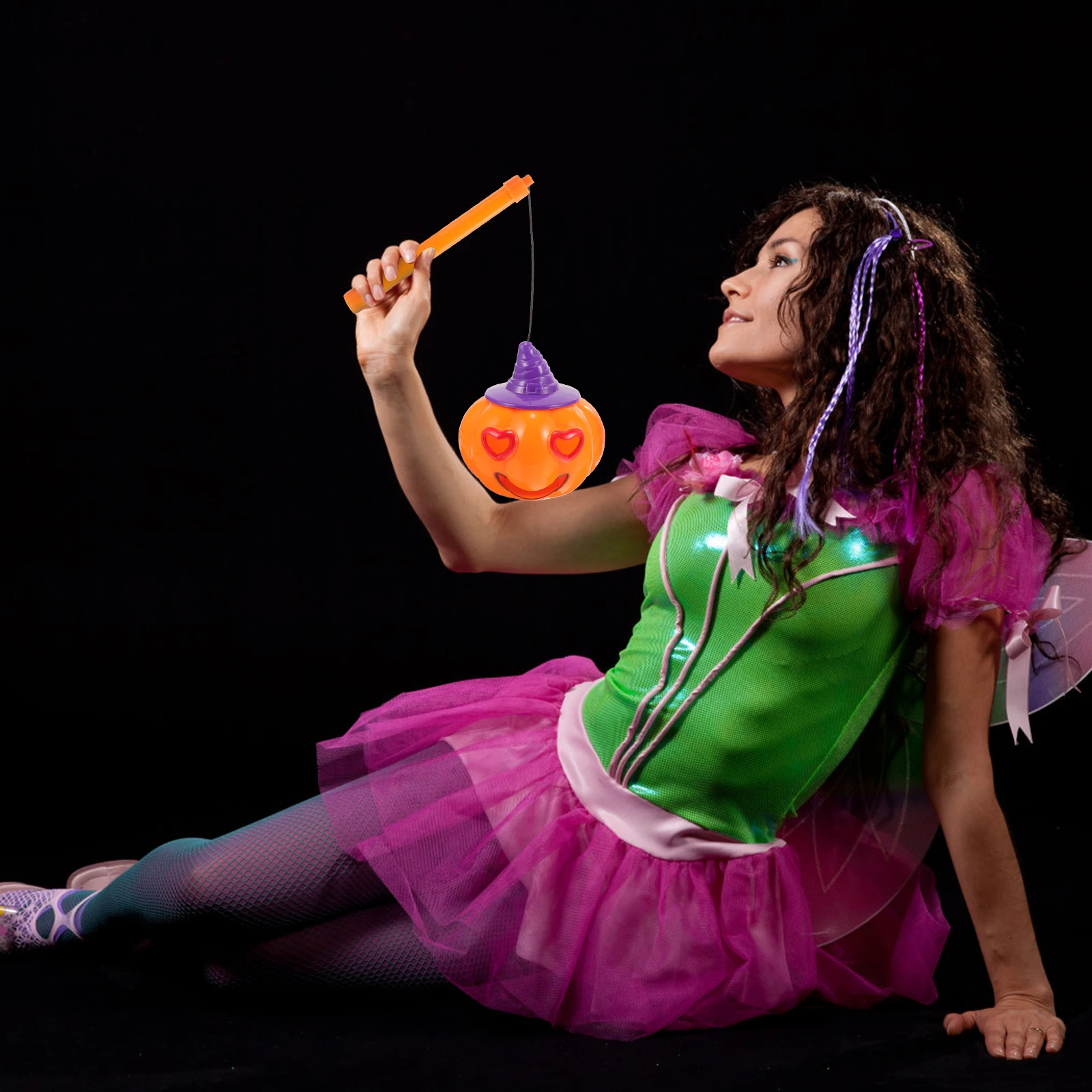 

Хэллоуин Джек-фонарь Фонарики Мультяшный блеск со светом Ручной пластиковый портативный