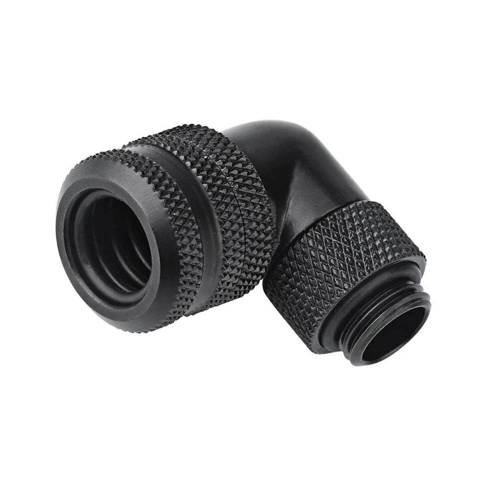 

Durable 14MM PC Water Cooling Fitting G1/4 Thread Black, Silver Elbow Connector 90 Degrees Brass Fitting Hard Tube Installation