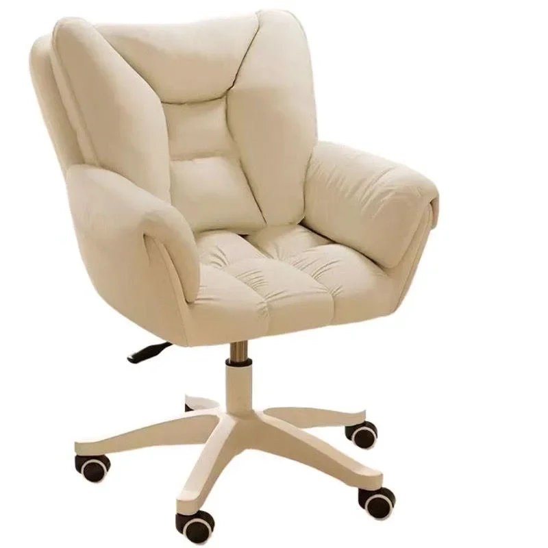 Chaise d'ordinateur à usage domestique, confortable, pour chambre de fille, dortoir, étudiants, bureau, dossier sédentaire, chaise pivotante pour la maison