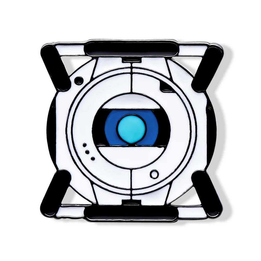 The Classic Wheatley Portal Enamel Brooch Science Exquisite Lapel Badge Collection Jewelry Accessory Child Tv Fans Gift for Son