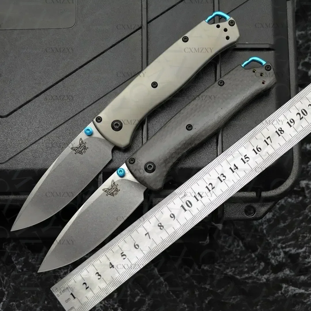 

BM535 folding knife D2 steel high hardness sharp folding knife titanium alloy EDC outdoor survival knife