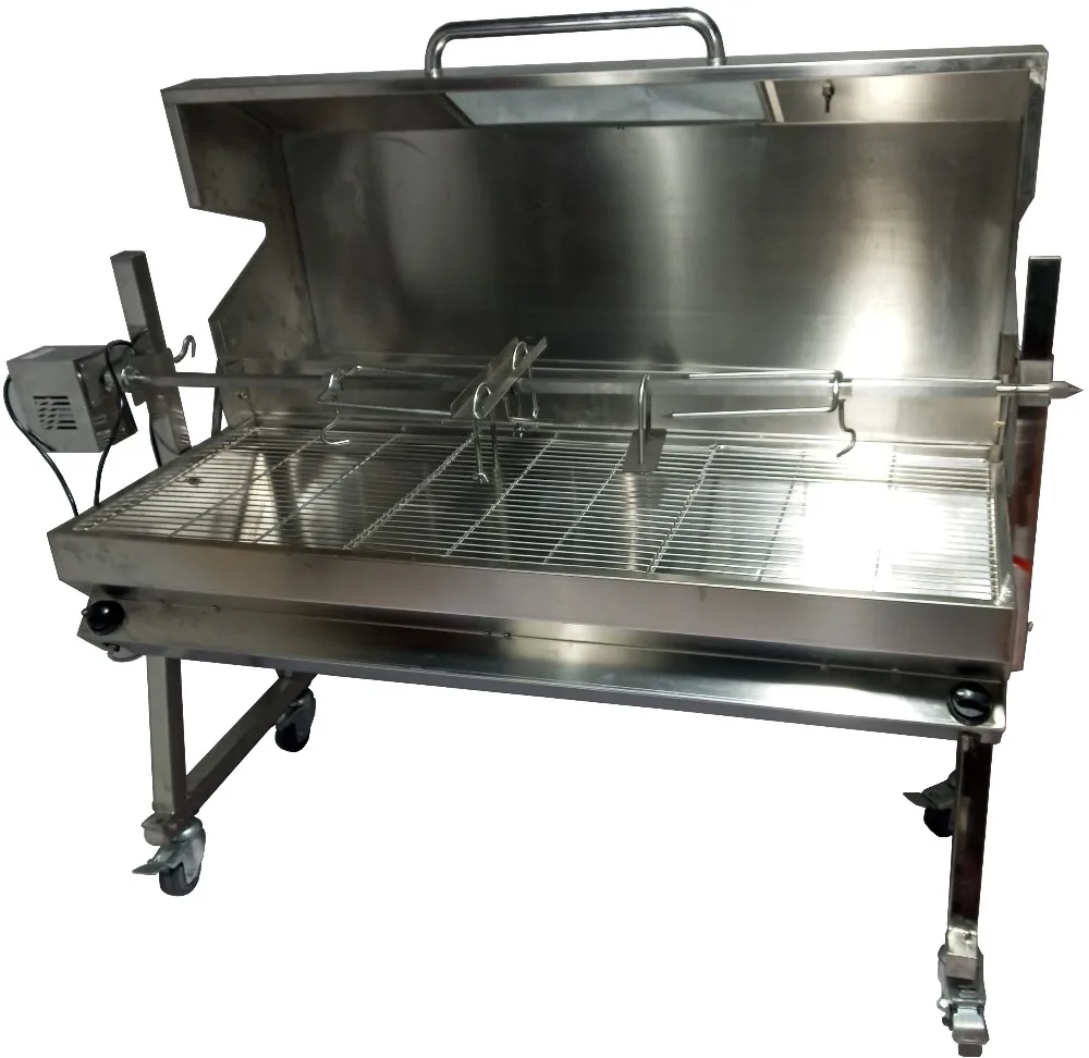 Factory Direct Price Large Gas Brazilian Roaster Pig Lamb BBQ Spit Rotisserie Grill