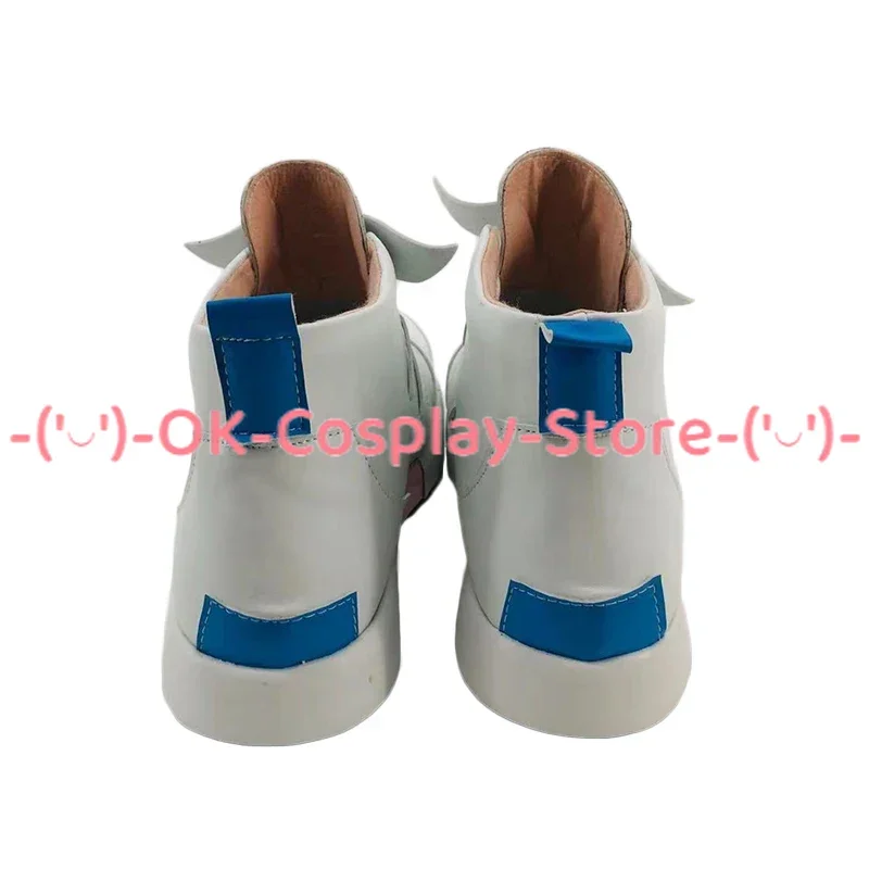 Azul Arquivo Arona Cosplay Sapatos, Halloween Carnaval Botas, PU Props, Custom Made