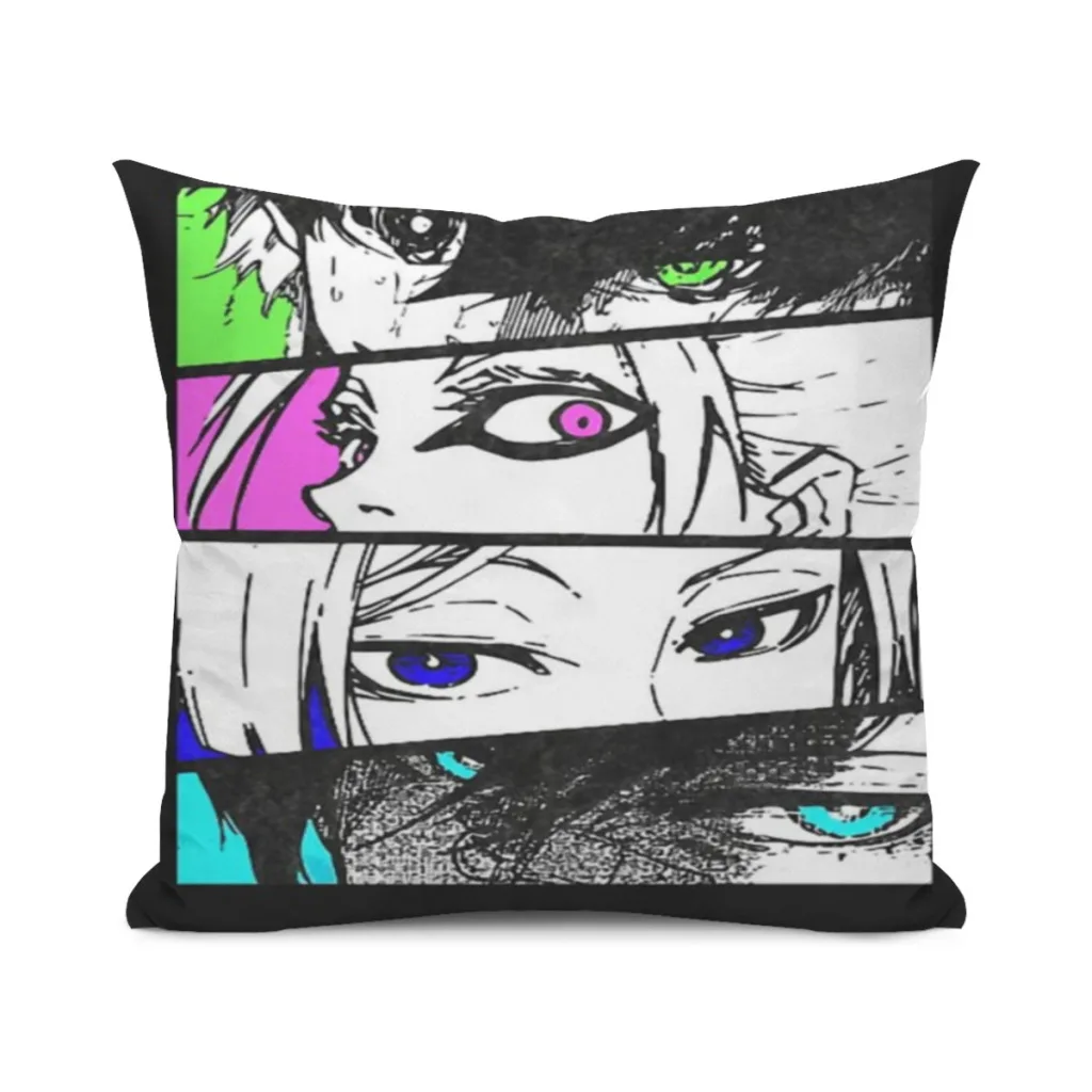 Blue Lock Anime Japanes Soccer Tshirt Cushion Office Classroom Chair Cushion Couch Pillow Bedroom Floor Winter Thick