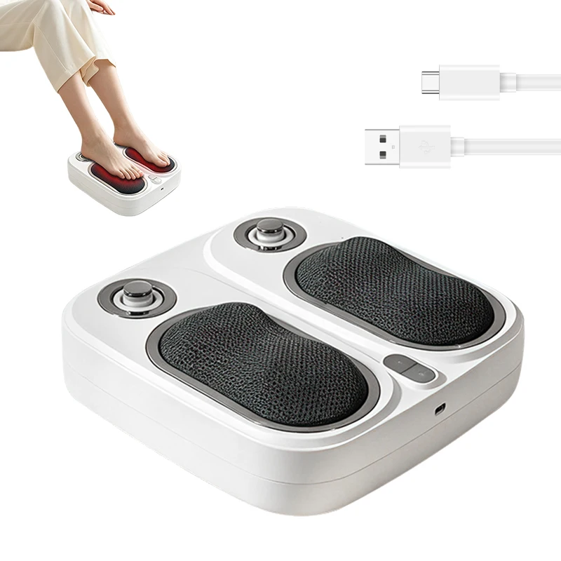 2026 One-click Operation Shiatsu Foot Massager 4 Sets Kneading Wireless Foot Spa Machine Portable Foot Massager with Heating Mas