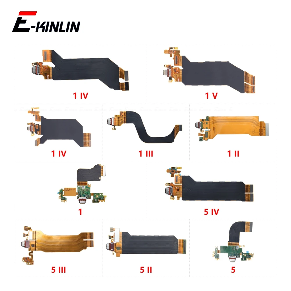 

USB Charging Port Dock Plug Connector Charger Board Microphone Flex Cable For Sony Xperia 1 5 II III IV VI V