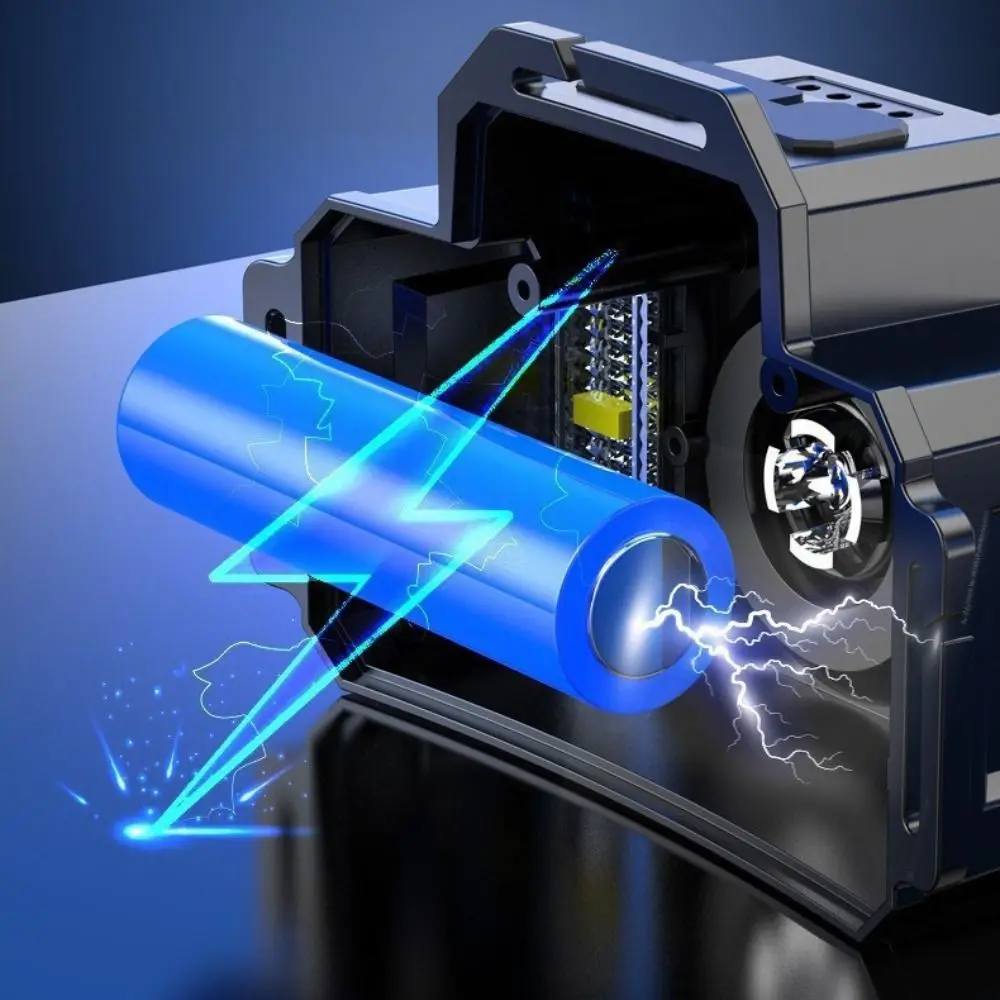 Faro LED con sensore di movimento portatile Potente luminoso 5 modalità Lampada frontale impermeabile Lampada frontale ricaricabile USB regolabile da campeggio