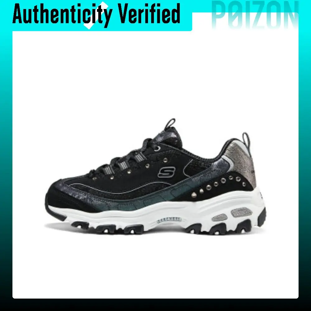 Skechers DLITES Low top Chunky Sneakers Women's Black 150036-BKGM