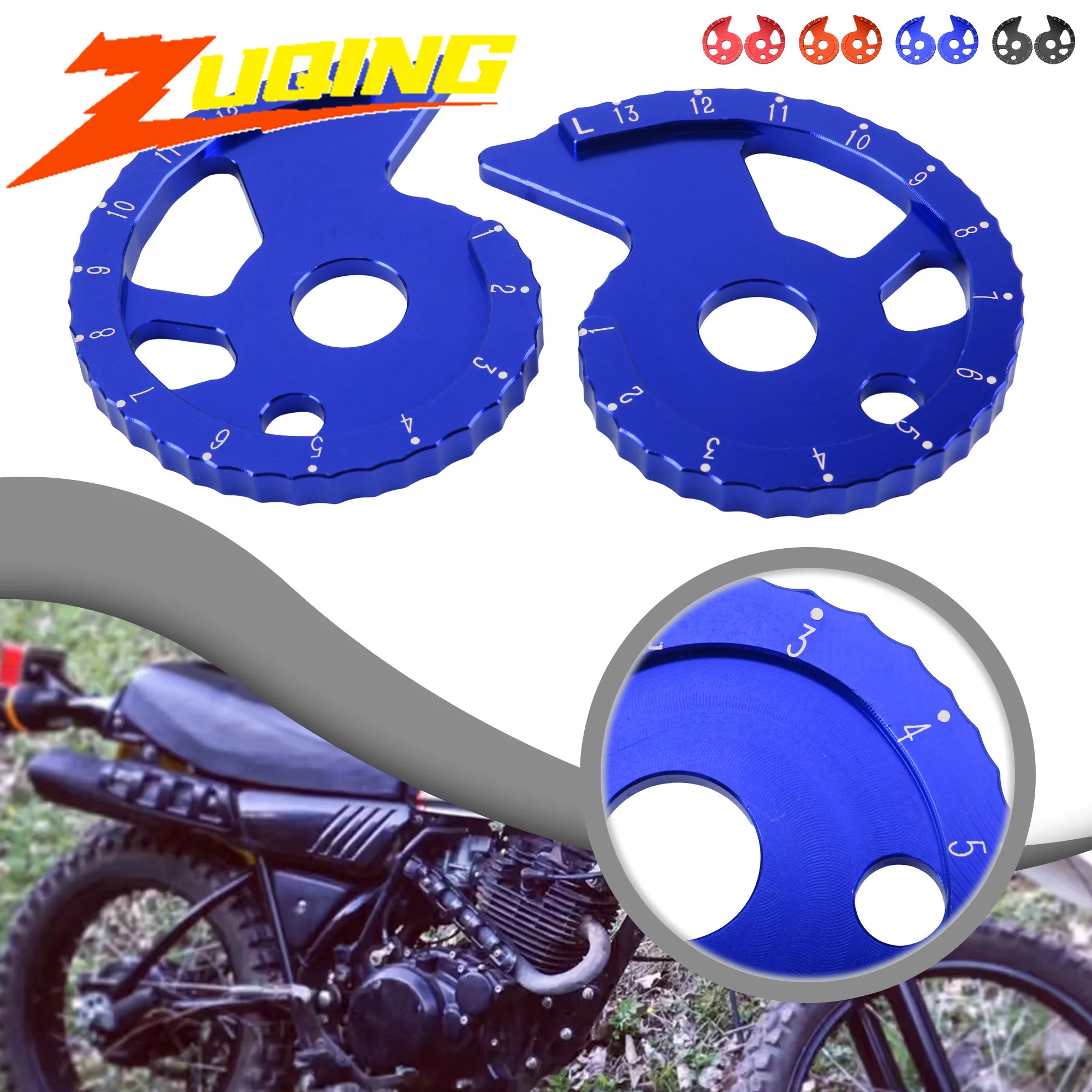 for YAMAHA Chain Adjuster Regulator For  XTZ 600 WR 250Z DT 125R 125RE TTR TW XT 225 E 250 R 200 600E Motorcycle Accessoires