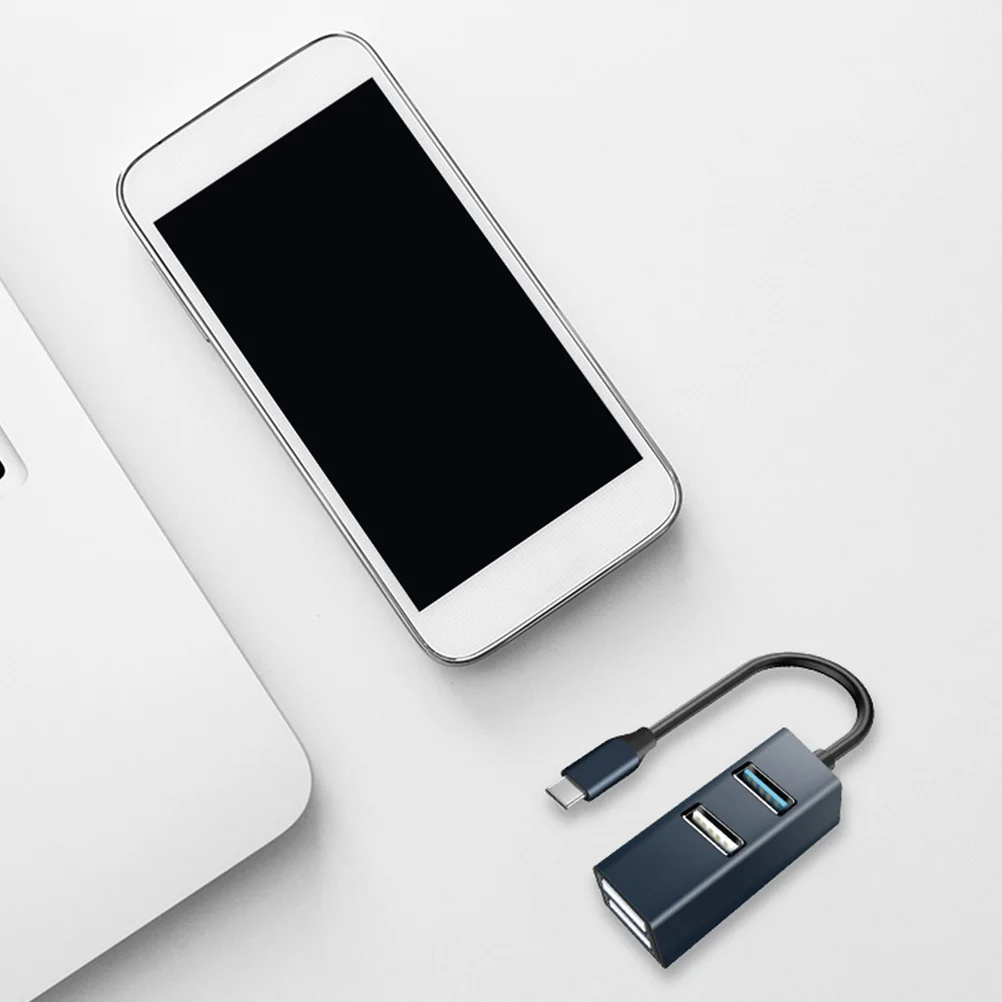 

4 Port Usb Hub Type-C Aluminum Alloy 5Gbps Data Transfer Multi-Port Expansion Adapter For Laptop Portable Computer Accessories