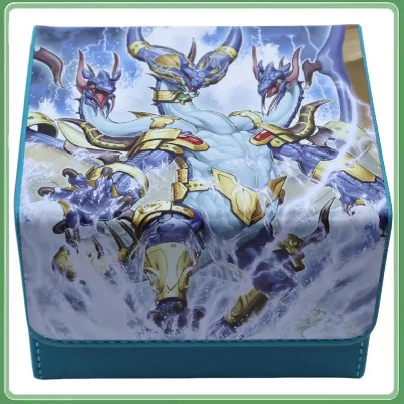 

Yu-Gi-Oh Card Case Poseidra The Atlantean Dragon Tcg Diy High-Quality Leather Action Toy Figure Game Collection Storage Box