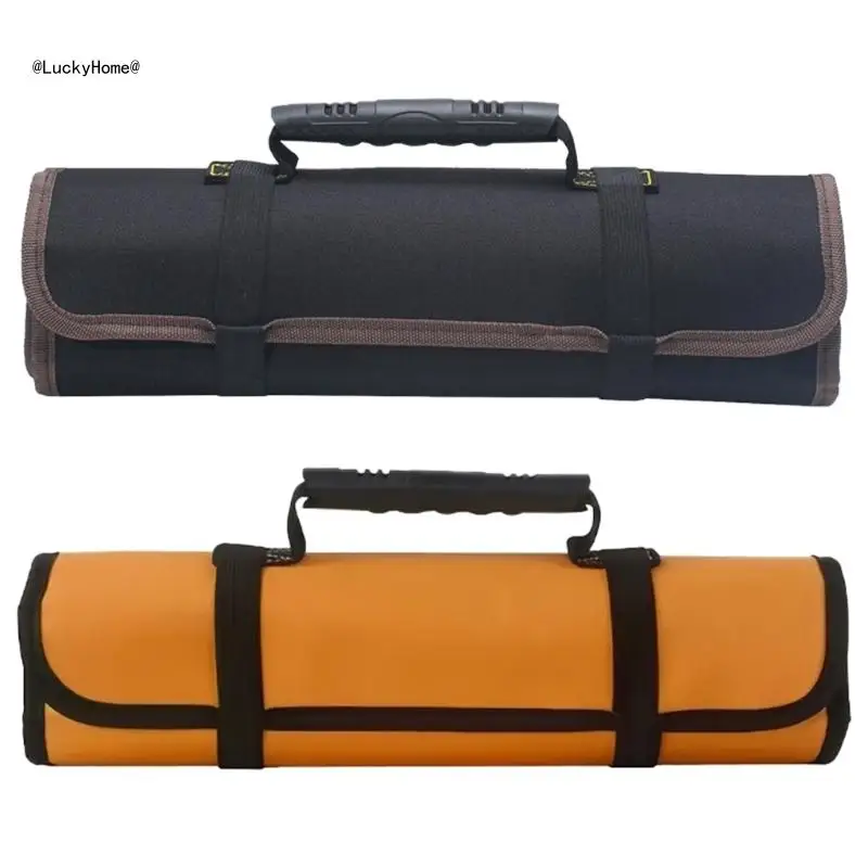 Tool Storage Roll With 18 Compartments, Water Resistant Fabric For Professionals 11UA