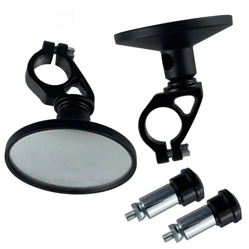 Round Motorcycle Reflector UV Protection High Brightness Modified Accessory Fits Electric Vehicle Dirt Bike Off-Road Safety