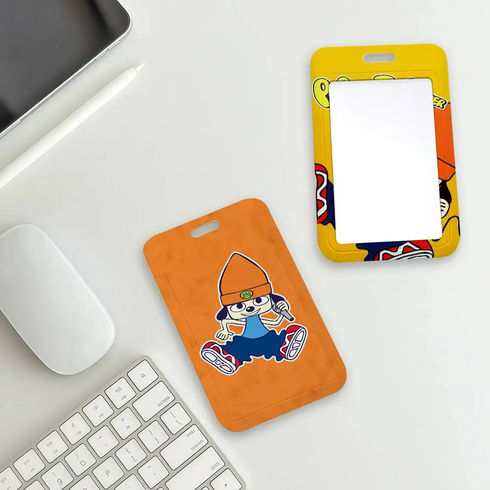 Classic Game P-Parappa T-The R-Rapper Card Holder Student Campus Meal Cards Public Transport Subway Cardcase