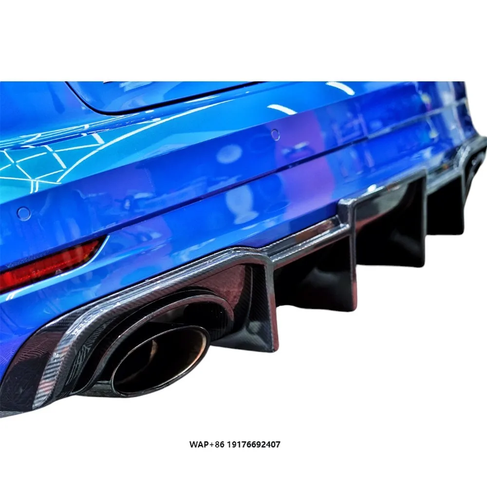 

2017-2019 forAudi RS3 Dry Carbon Fiber Rear Bumper Lip Diffuser New Condition Car Parts