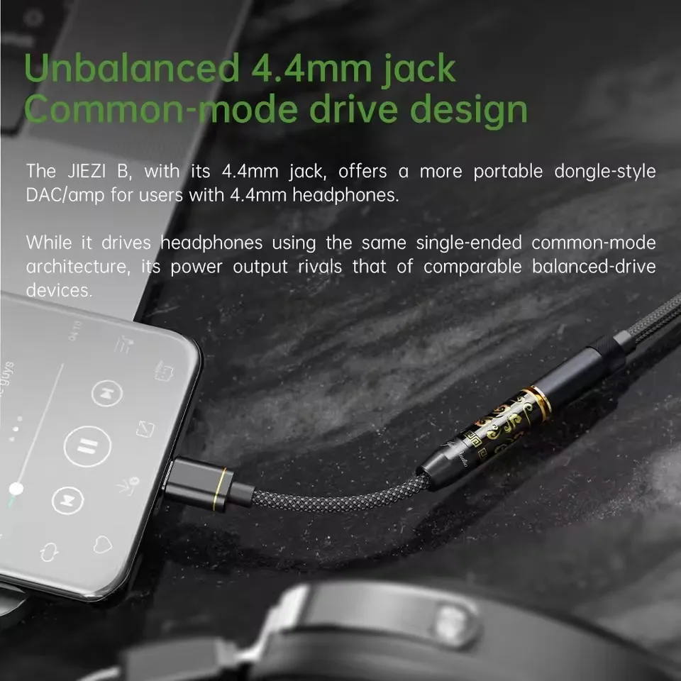 FiiO JIEZI USB ЦАП AMP Type-C на 3,5 мм/небалансированный адаптер для наушников 4,4 мм Кабель USB-C DSD-декодер для Android