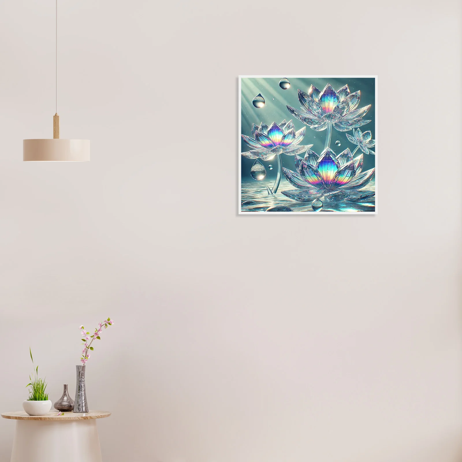 5D Crystal flower Diamond Painting Kit – Easy DIY Round Gem Art, Engaging Craft, 40 * 40cm/15.75 * 15.75in Home Decor - view 3