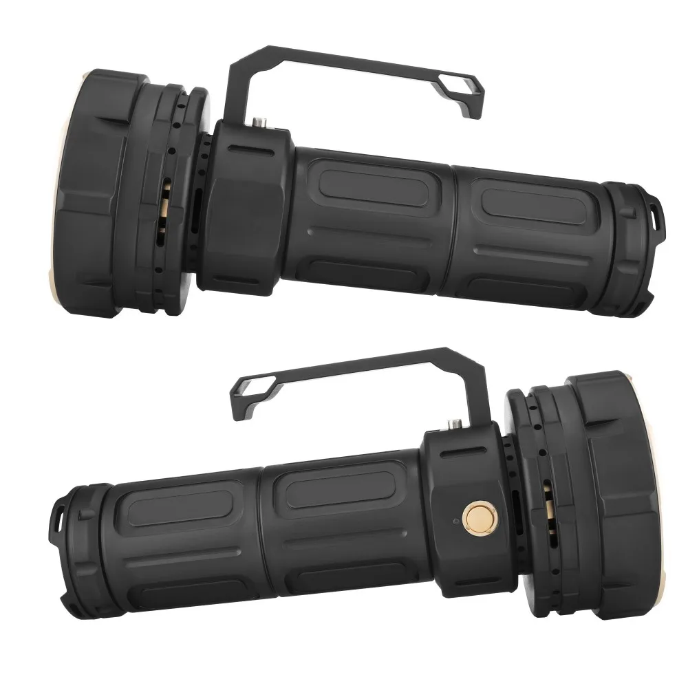 48000 루멘 초강력 장거리 고출력 LED 토치 라이트 전술 방수 충전식 손전등