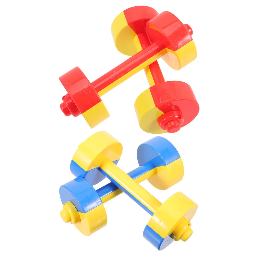 

2 Pairs Dumbells Dumbbell Props Kids Gym Toy 2000X800X800CM Weights for Tools Workout Child