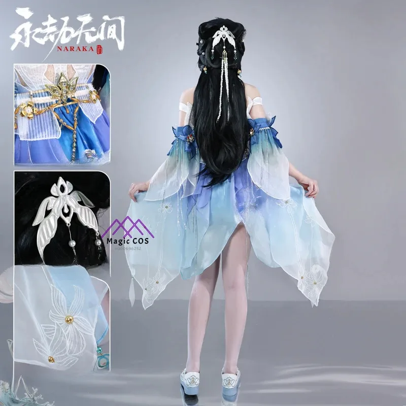 High Quality Game Anime Naraka: Bladepoint Ziping Fashion Cosplay Costume Accessories Comic Con Halloween Party Canival Uniform