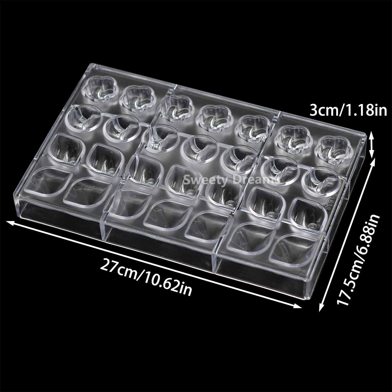 3D Chocolate Molds Multitype Candy Jelly Polycarbonate Moulds  Kitchen Baking Pastry Confectionery Tools