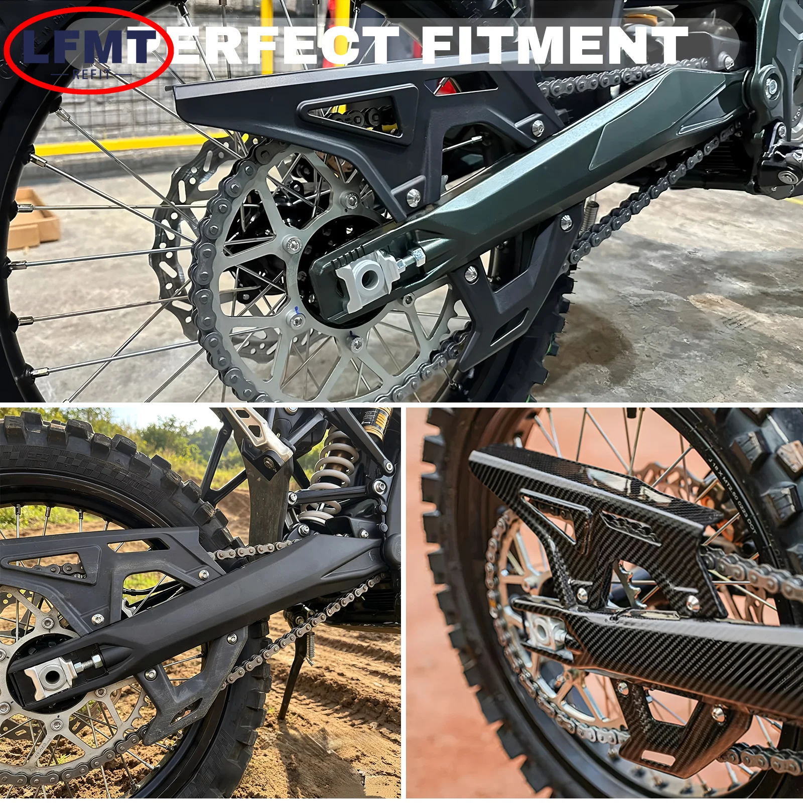 For SurRon Motorcycle Accessories Chain Cover Chain Protection Case Sprocket Guard For Sur Ron Sur-ron UltraBee Ultra Bee Parts