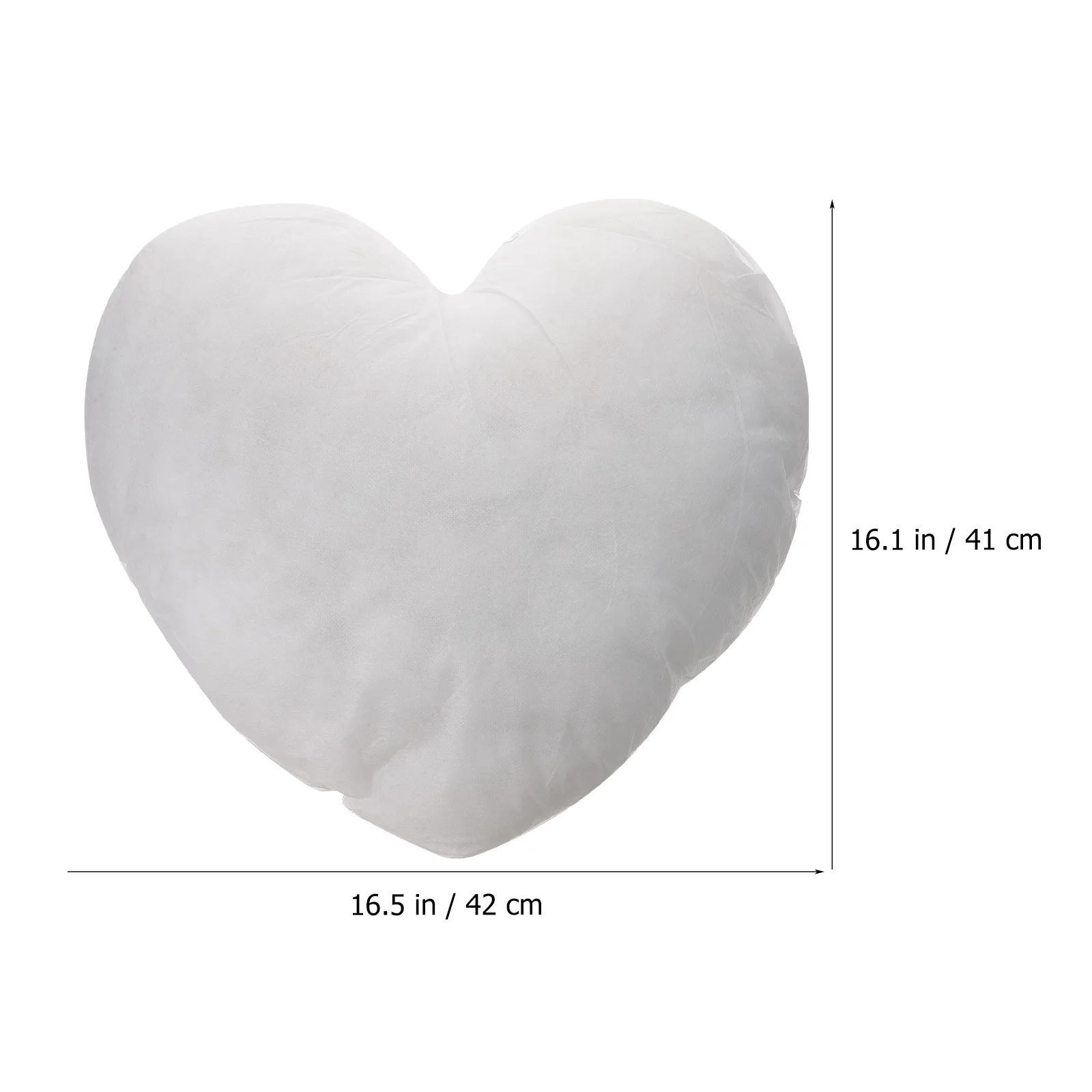 

Heart Shape Pillow Inner Medium Size Lightweight Insert for Hugging Sleeping Kids Room Decor Cozy Throw Pillow Stuffing