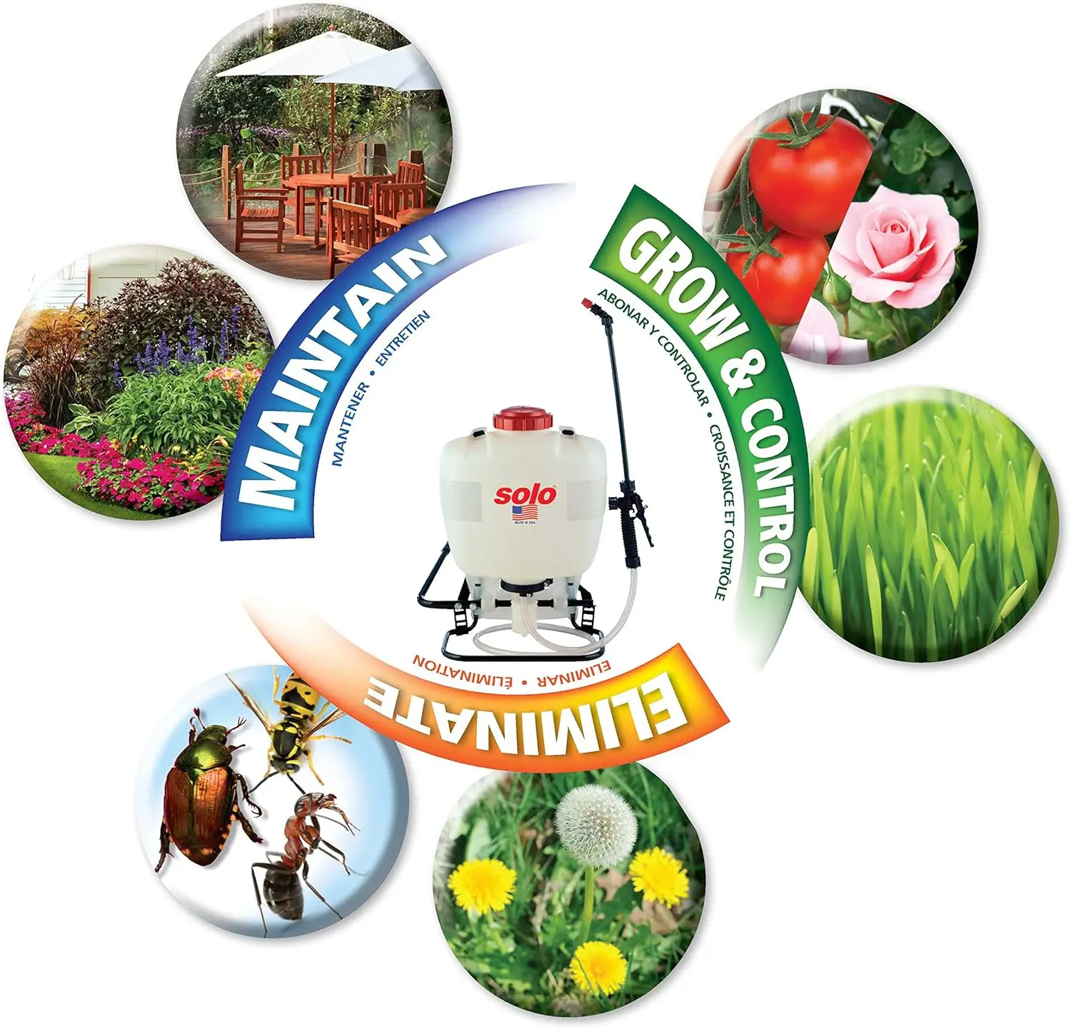 4-Gallon Backpack Sprayer with 90 PSI Pressure, Adjustable Nozzles for Garden and Farm Use