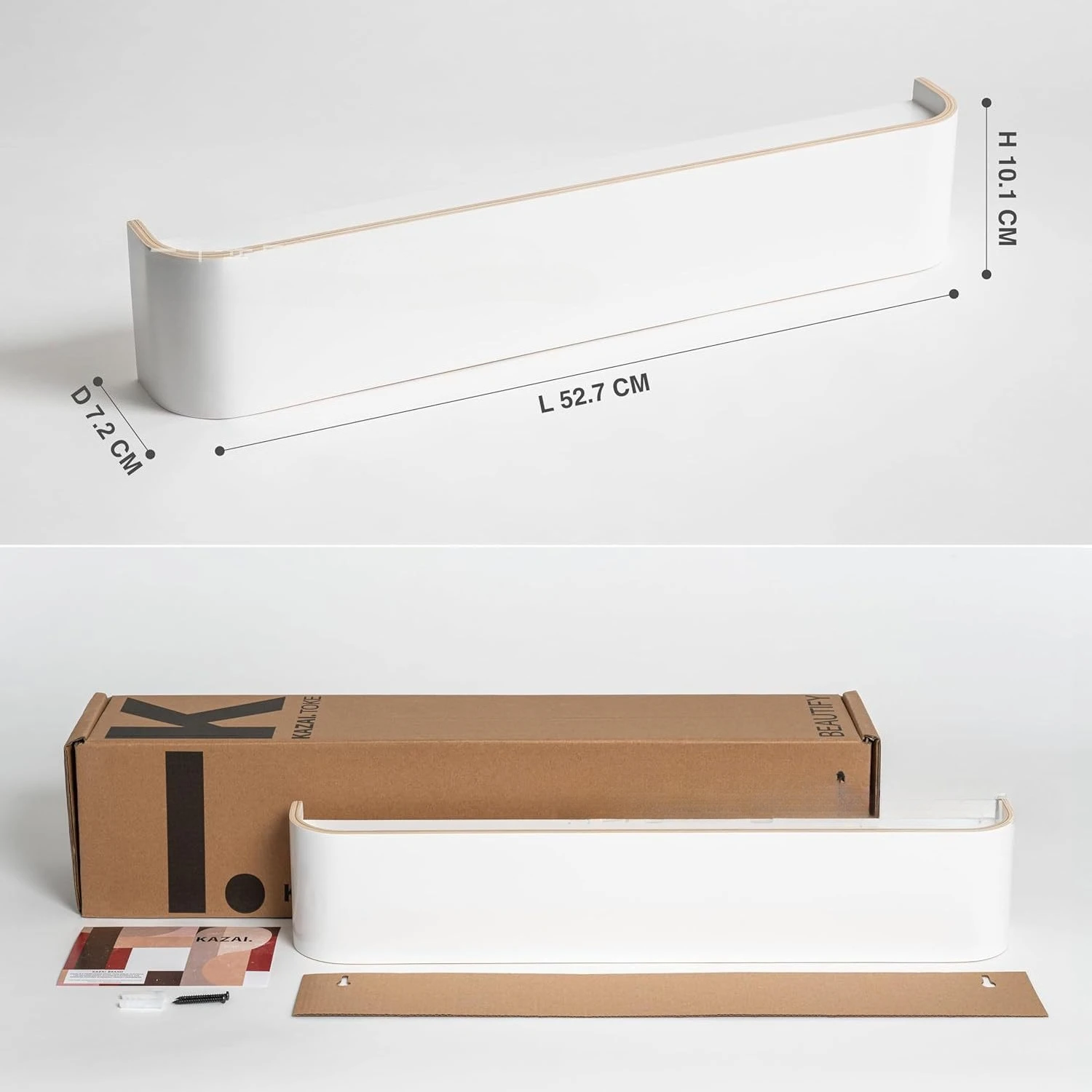 Walnoot wandhanger, kledinghanger voor de entree, wandkapstok, fineerhanger, wandkledingrek, kledingrek