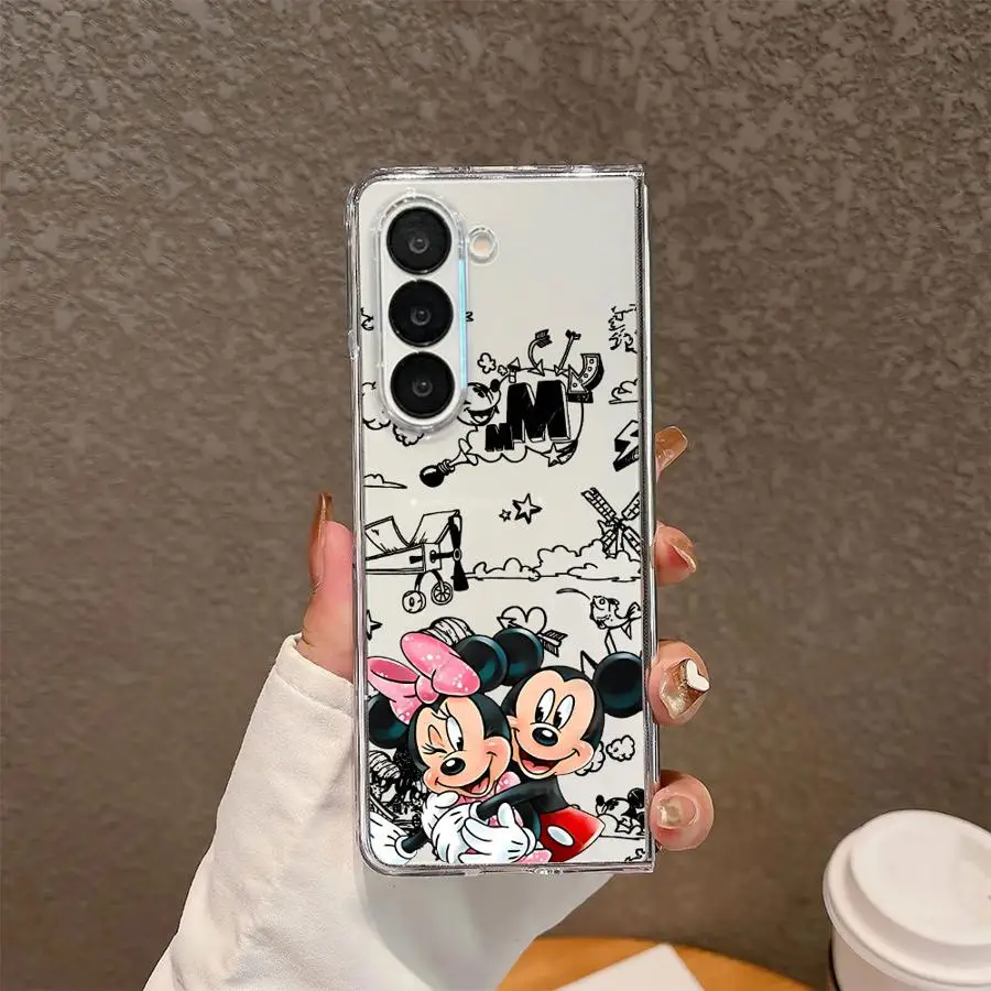 ديزني ميكي ميني ماوس شفاف لينة غطاء الهاتف حقيبة لهاتف سامسونج غالاكسي ZFold3 ZFold7 ZFold4 ZFold6 Z أضعاف 7 6 5 4 3 #6