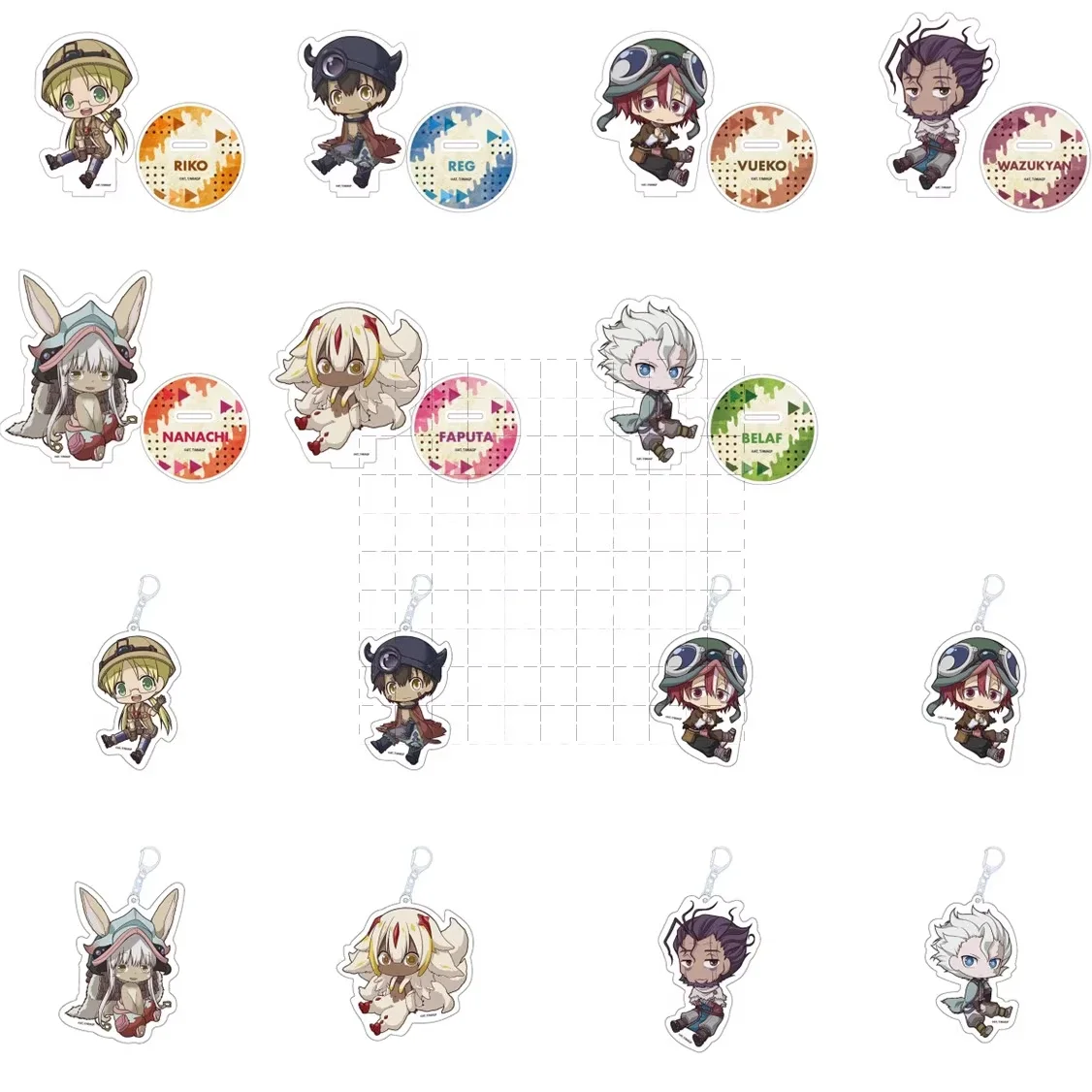 Игра Belaf Riko Nanachi Irumyuui Wazukyan Vueko Faputa акриловая фигурка-подставка кукла аниме брелок игрушка для косплея в подарок